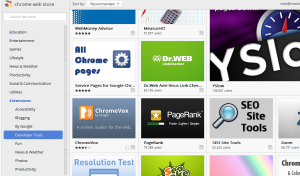 Chrome Web Store Application Listing Page.
