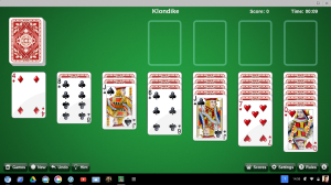 A new game of Klondike Solitaire.