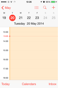 iOS Calendar Week view