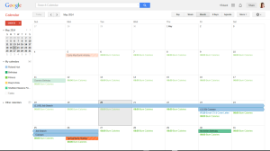 Google Calendar Month view
