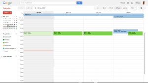 Google Calendar 4 Day view