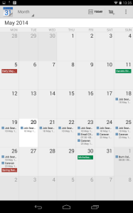 Android Calendar Month view